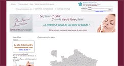 Desktop Screenshot of monespacebeaute.com
